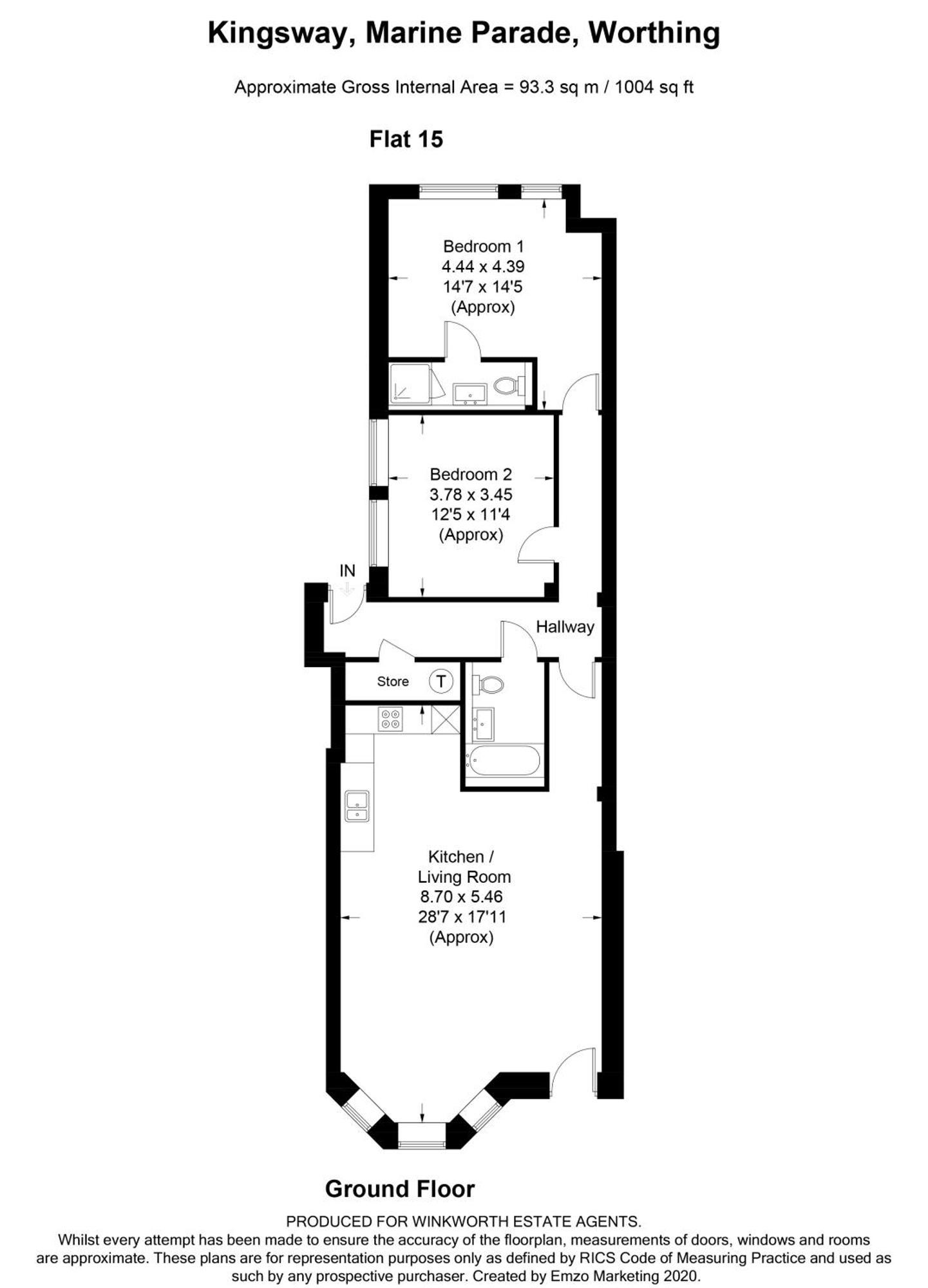 Stunning 2 Bed Apartment Sea Views And Parking Worthing Kültér fotó